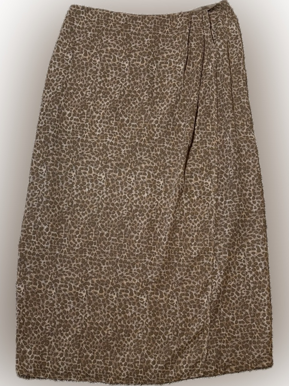 109. Peter Nygard Brown Animal Print Skirt